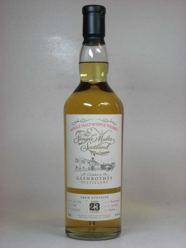 Glenrothes 23 Jahre 1990/2014 "The Single Malts of Scotland" 49,4%vol. 0,7l