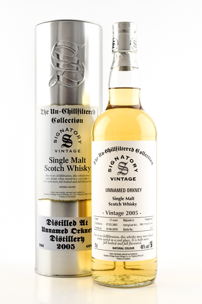 Unnamed Orkney 13 Year Old 2005/2018 hogsheads DRU 17 / A63 53 + 54 Un-chillfiltered Signatory 46% vol. 0,7l