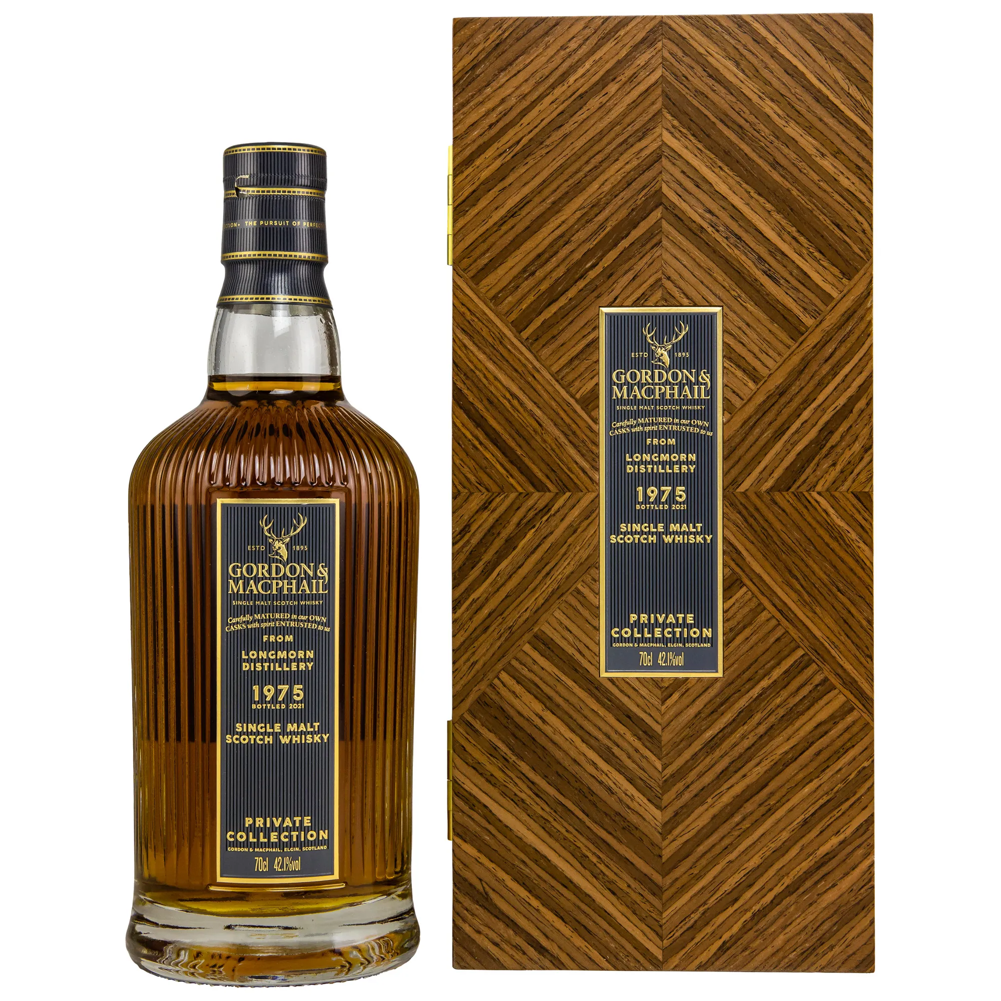 Longmorn Private Collection 46 Year Old, Refill Sherry Hogshead Cask, Cask #21602801, 1975, Gordon & MacPhail, 42.1%