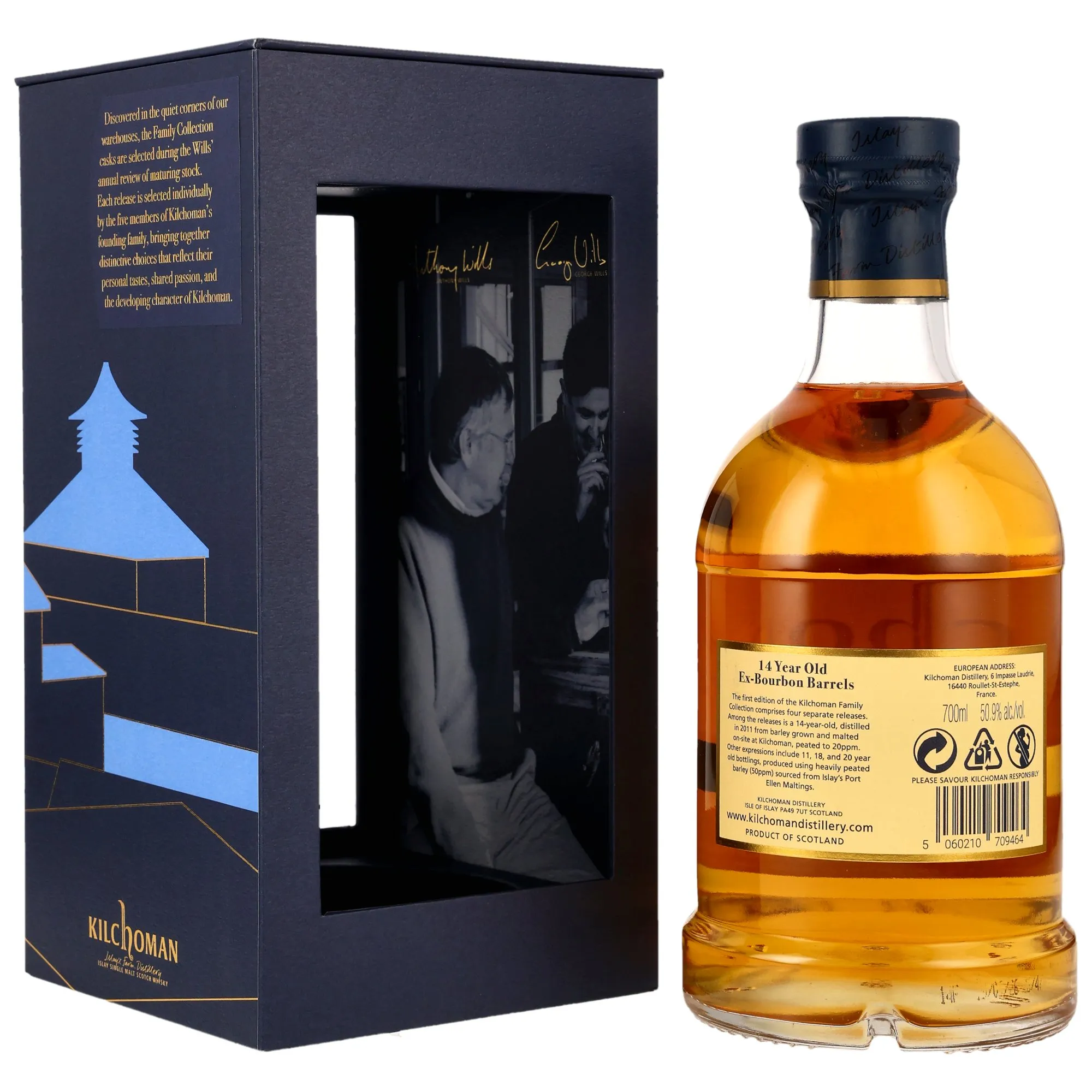 Kilchoman 14 year old - Family Collection - Bourbon Cask Matured - Rockside Barley
