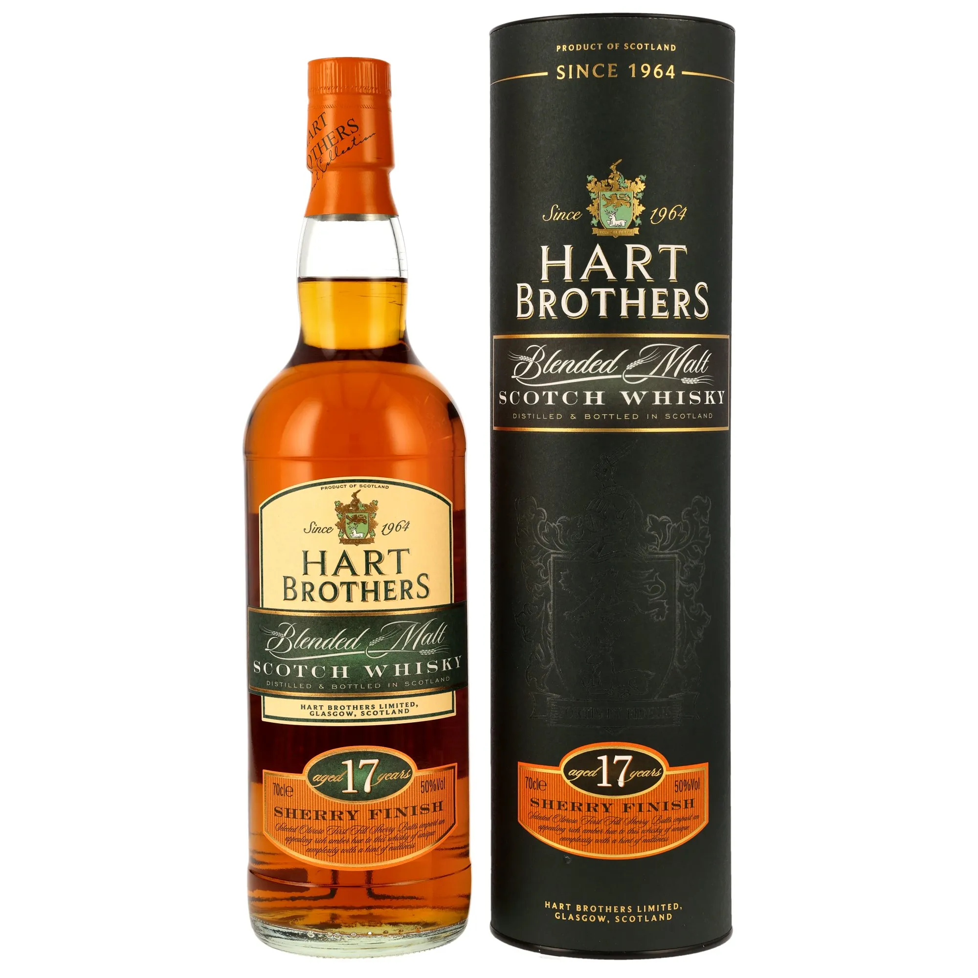 Hart Brothers 1st Fill Oloroso Sherry Butts Finish 17 Year Old, Oloroso Sherry Cask, Hart Brothers, 50%