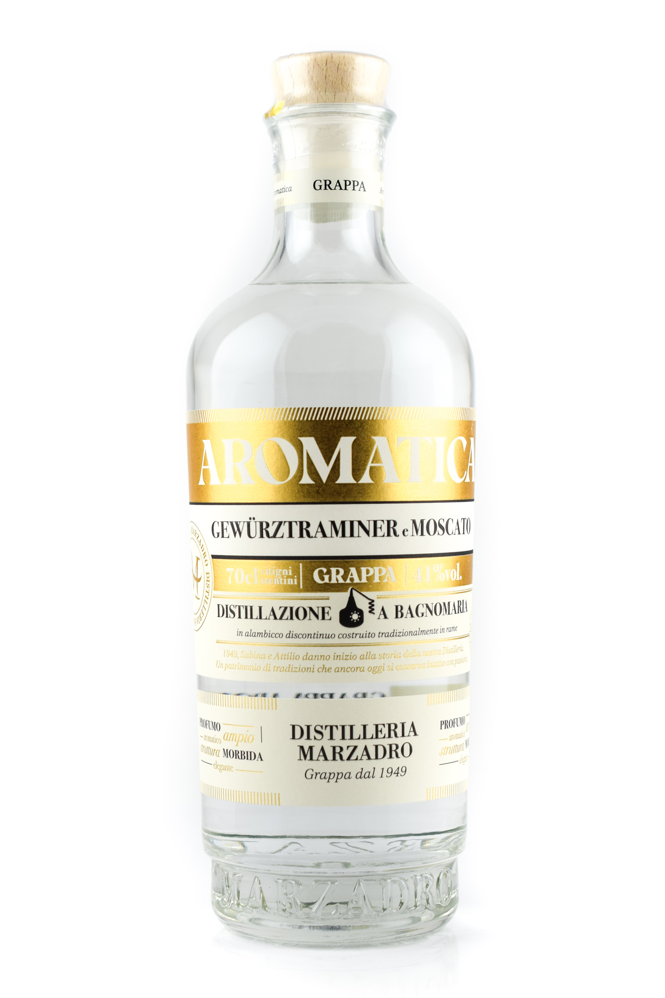Marzadro Grappa Bivitigno Aromatica 41%vol. 0,7l Marzadro Grappa Bivitigno Aromatica 41%vol. 0,7l