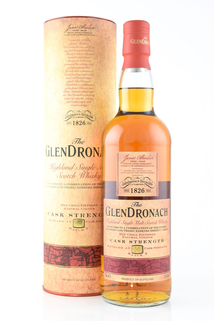 Glendronach Cask Strength Batch # 5 Oloroso / Pedro Ximenez 55.3% vol. 0,7l