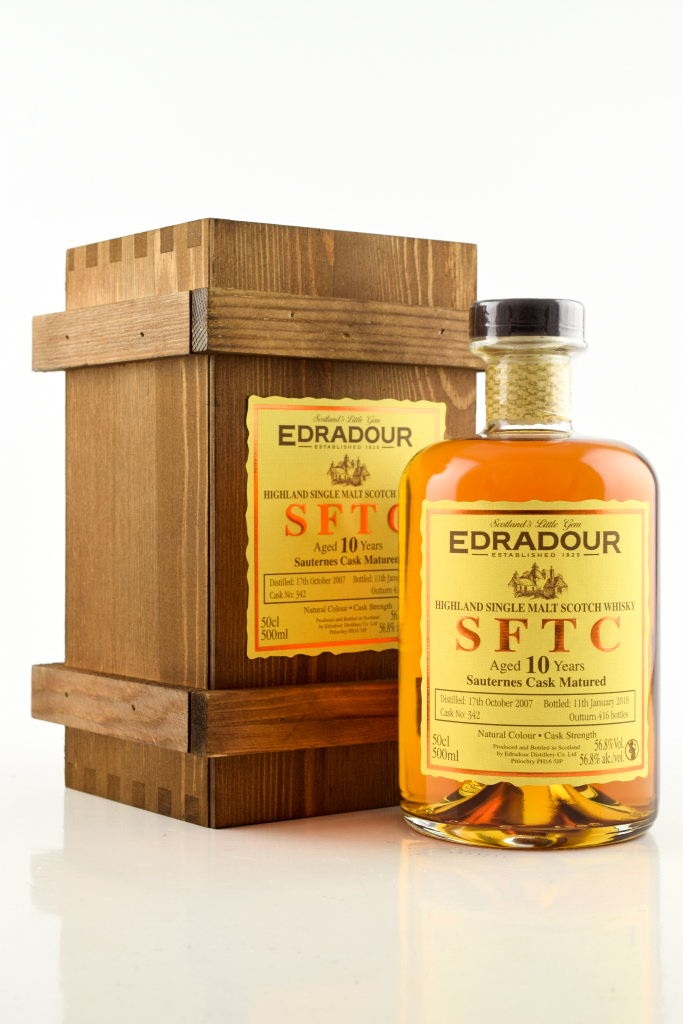 Edradour 10 Year Old 2007/2018 SFTC Sauternes Cask Matured # 342 56.8% vol. 0.5l