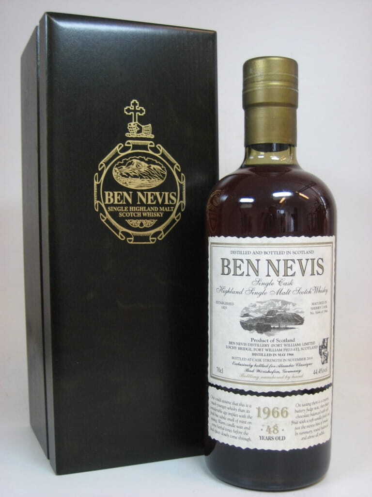 Ben Nevis 48 Year Old 1966/2014 Dark Sherry Cask # 3644 44.4% vol. 0,7l Ben Nevis 48 Year Old 1966/2014 Dark Sherry Cask # 3644 44.4% vol. 0,7l