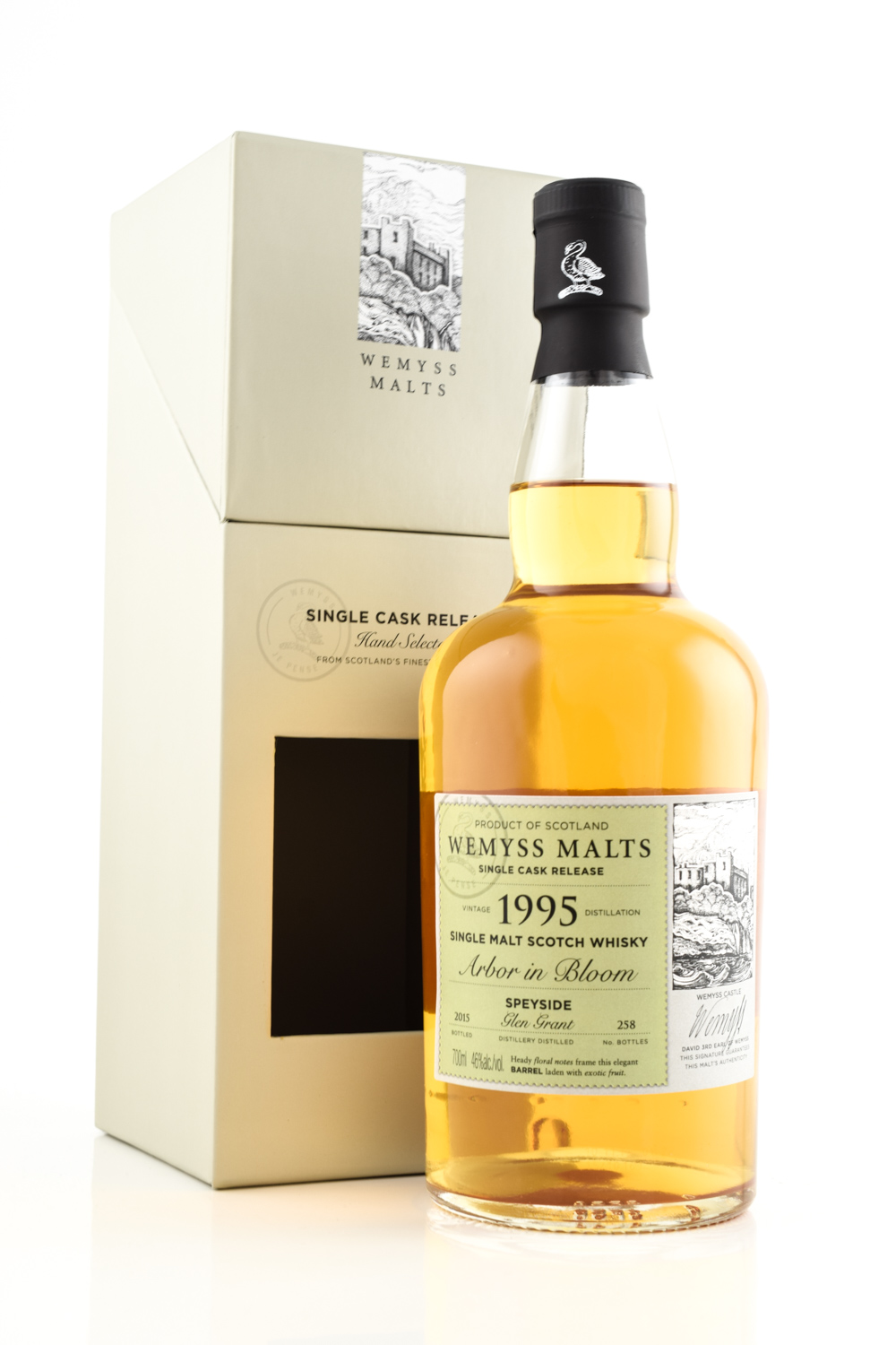 "Arbor in Bloom" 1995/2015 Single Bourbon Barrel Glen Grant Wemyss Malts 46%vol. 0,7l