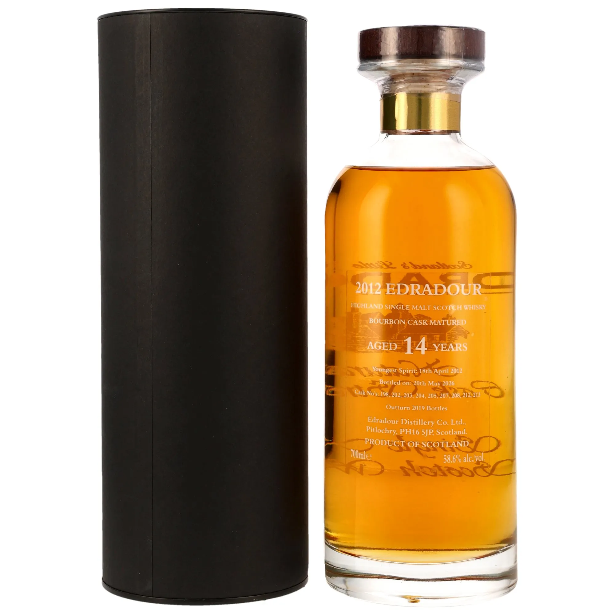 Edradour 2012/2026 - 14 Jahre - Natural Cask Strength - Bourbon #203-205, 207, 208, 212, 213 Ibisco Bourbon
