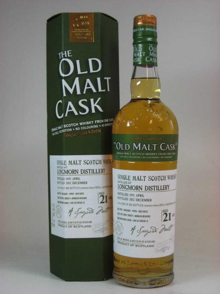 Longmorn 21 Jahre 1991/2012 Refill Hogshead Douglas Laing "Old Malt Cask" 50%vol. 0,7l