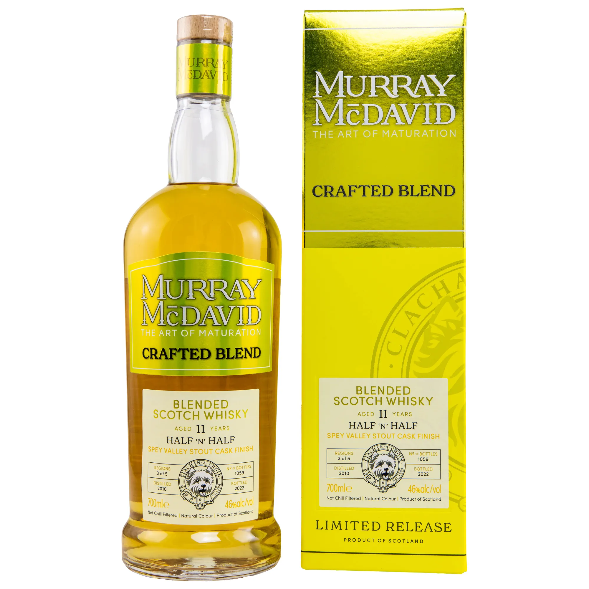 Murray McDavid Half 'n' Half Crafted Blend 11 Year Old, Stout Cask, Batch No. 3, 2010, Murray McDavid, 46%