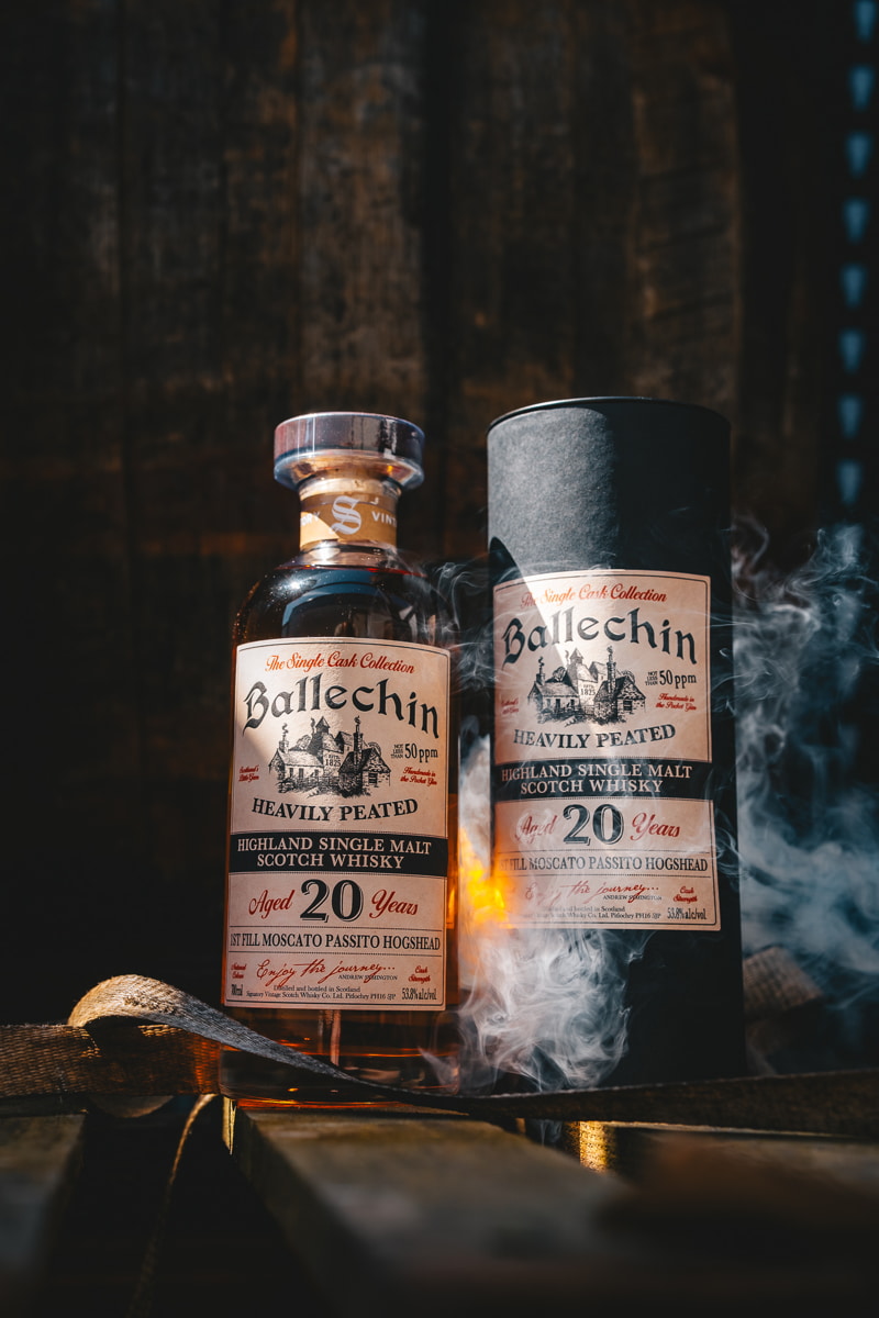 Ballechin 20 Jahre Heavily Peated - 1st-fill Moscato Passito Hogshead #801