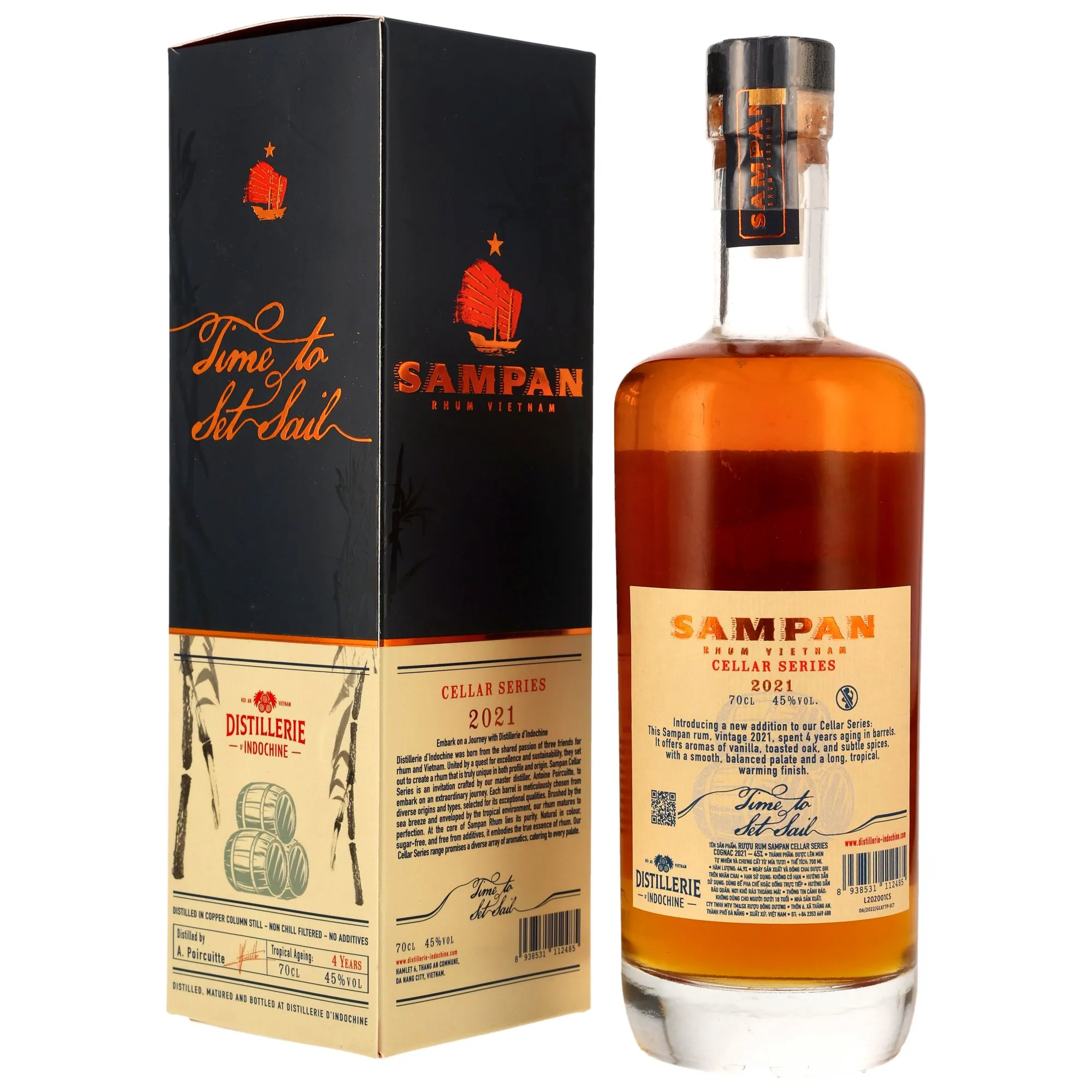SAMPAN Rhum 2021/2025 - 4 Jahre - Cognac Cask - Cellar Series (Vietnam)