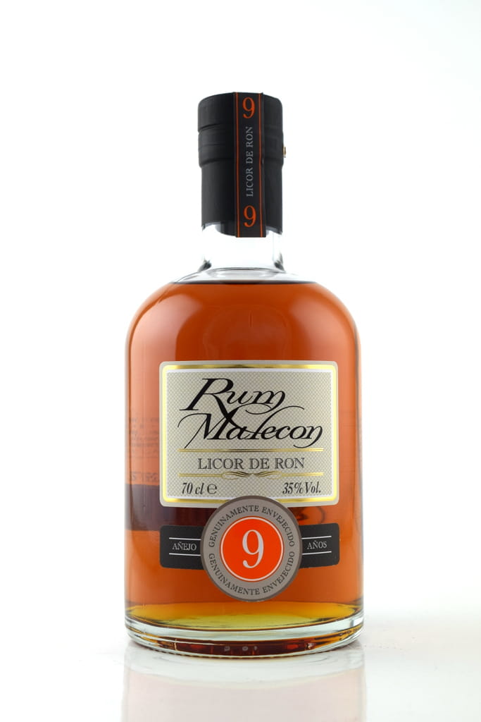 Malecon Licor de Ron nine Year Old 35%. 0,7l Malecon Licor de Ron nine Year Old 35%. 0,7l