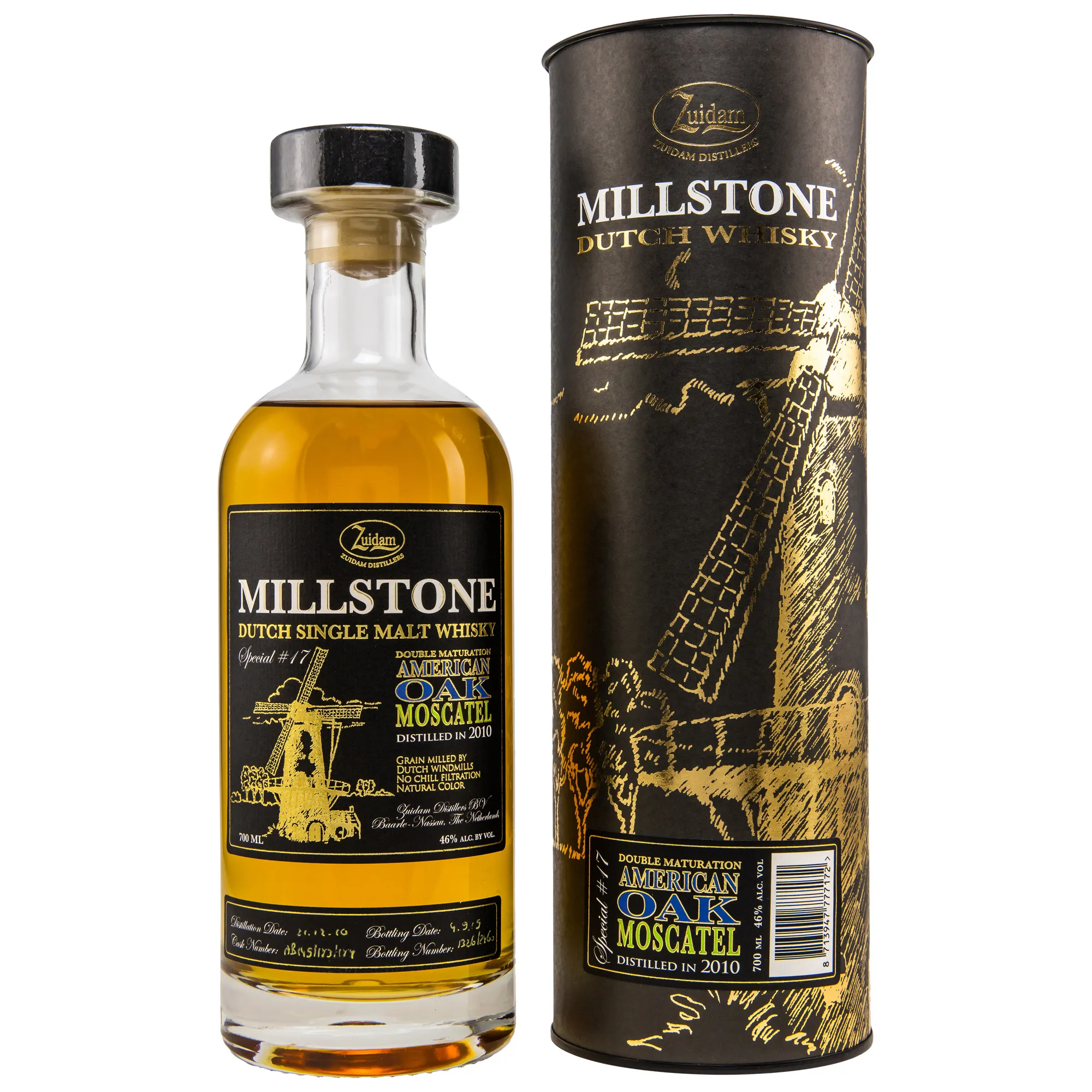Zuidam Millstone Single Malt 8 Year Old, Moscatel Cask, Special No. 17, 2019, 46%