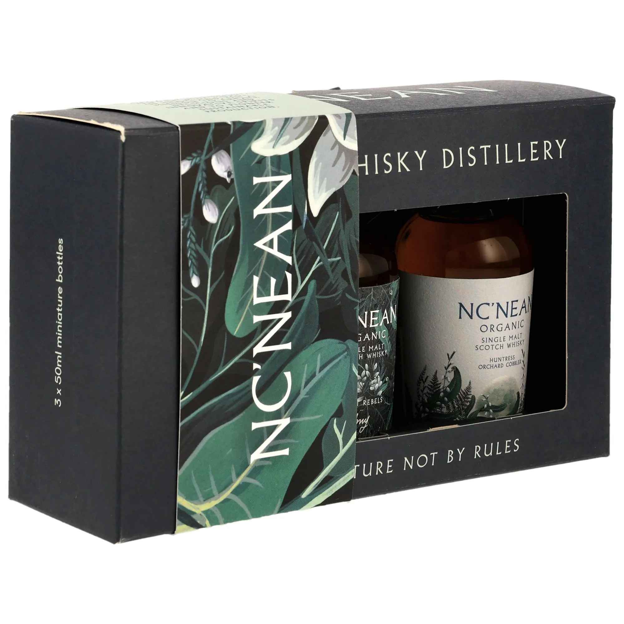 Nc'nean Organic Single Malt Whisky - Miniatur Geschenk Set 3x0,05l