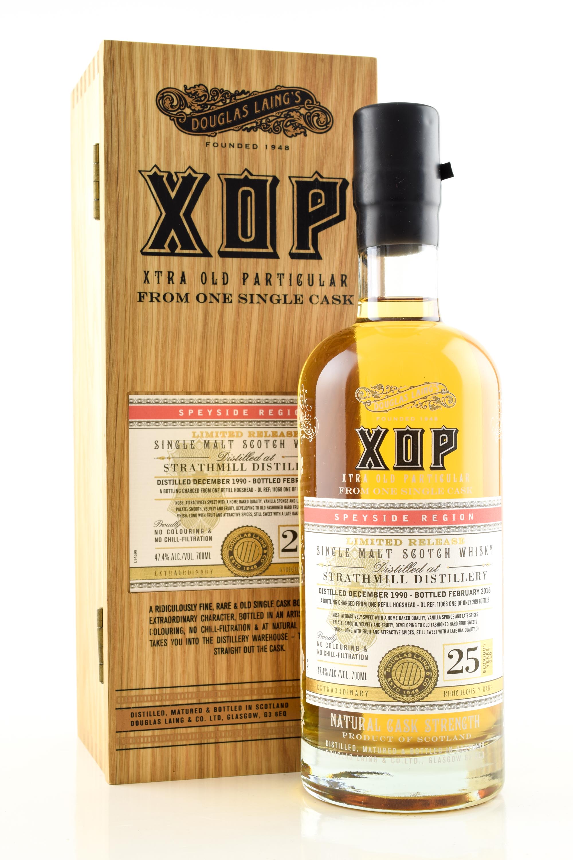 Strathmill 25 Jahre 1990/2016 Refill Hogshead Douglas Laing XOP 47,4%vol. 0,7l