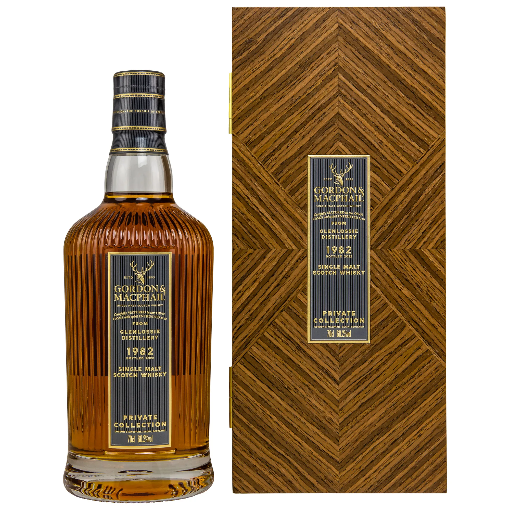 Glenlossie Private Collection 40 Year Old, Refill American Hogshead Cask, Cask #3398, 1982, Gordon & MacPhail, 60.2%