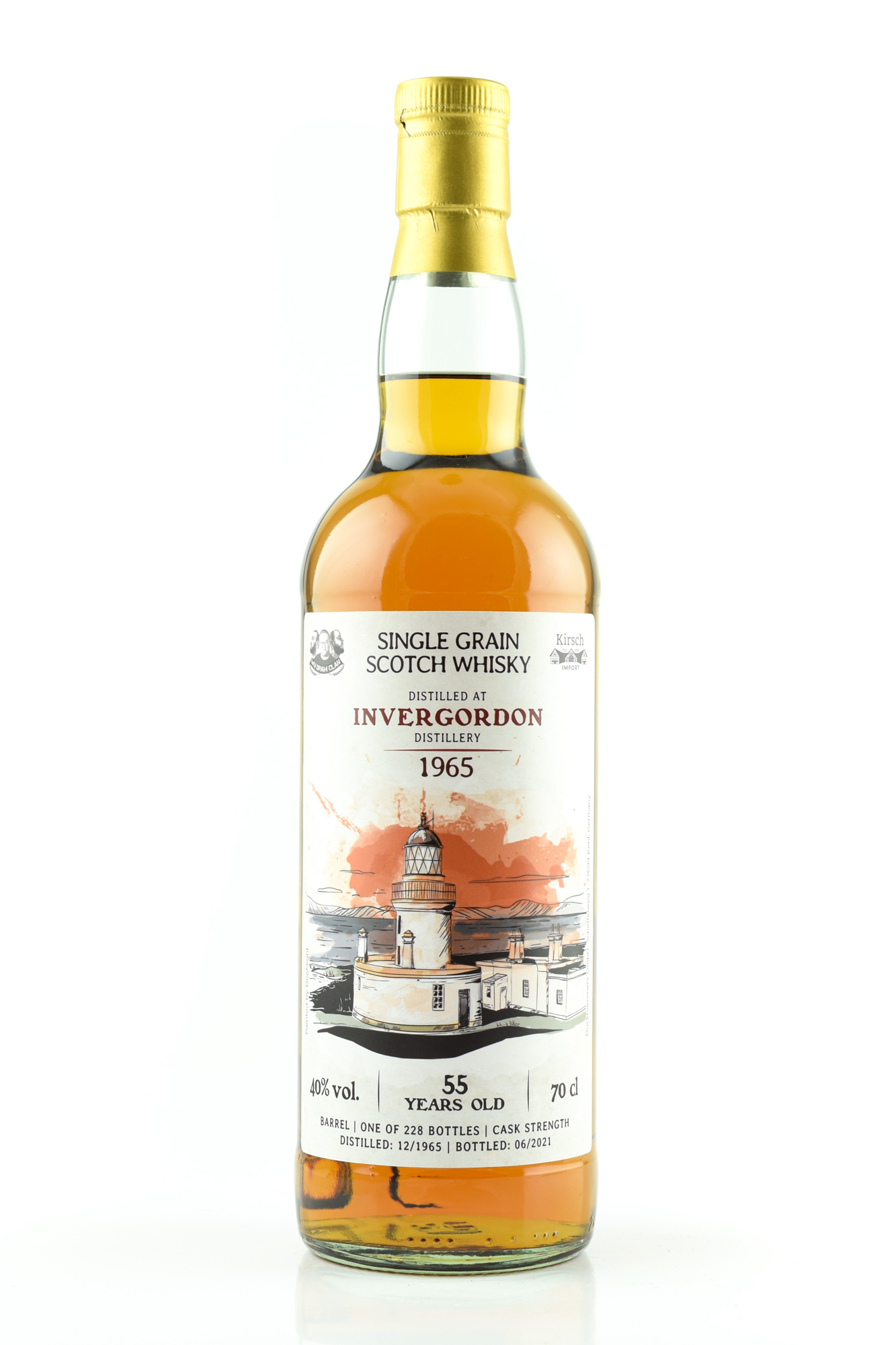 Invergordon 55 Jahre 1965/2021 Bourbon Barrel Wu Dram Clan 40%vol. 0,7l
