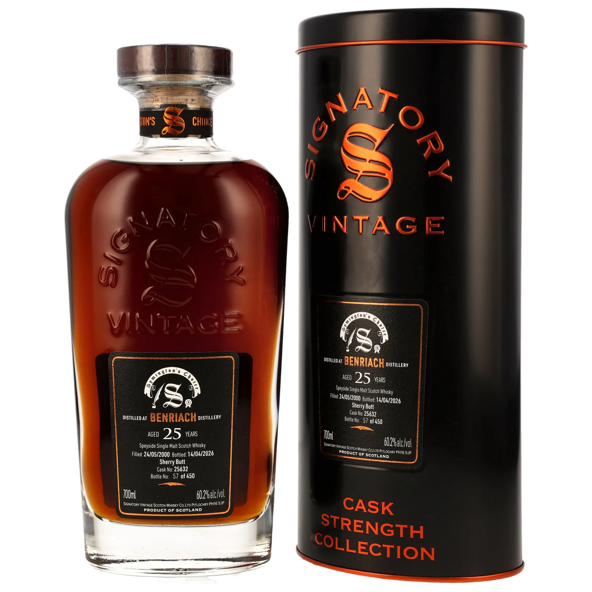 Benriach 2000/2026 - 25 Jahre - Sherry Butt #25632 - Sig Symingtons Choice