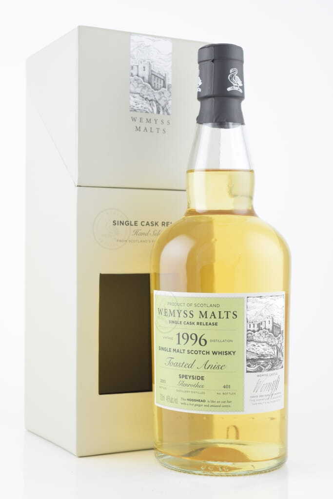 "Toasted Anise" 1996/2015 Single Hogshead Glenrothes Wemyss Malts 46% vol. 0,7l "Toasted Anise" 1996/2015 Single Hogshead Glenrothes Wemyss Malts 46% vol. 0,7l