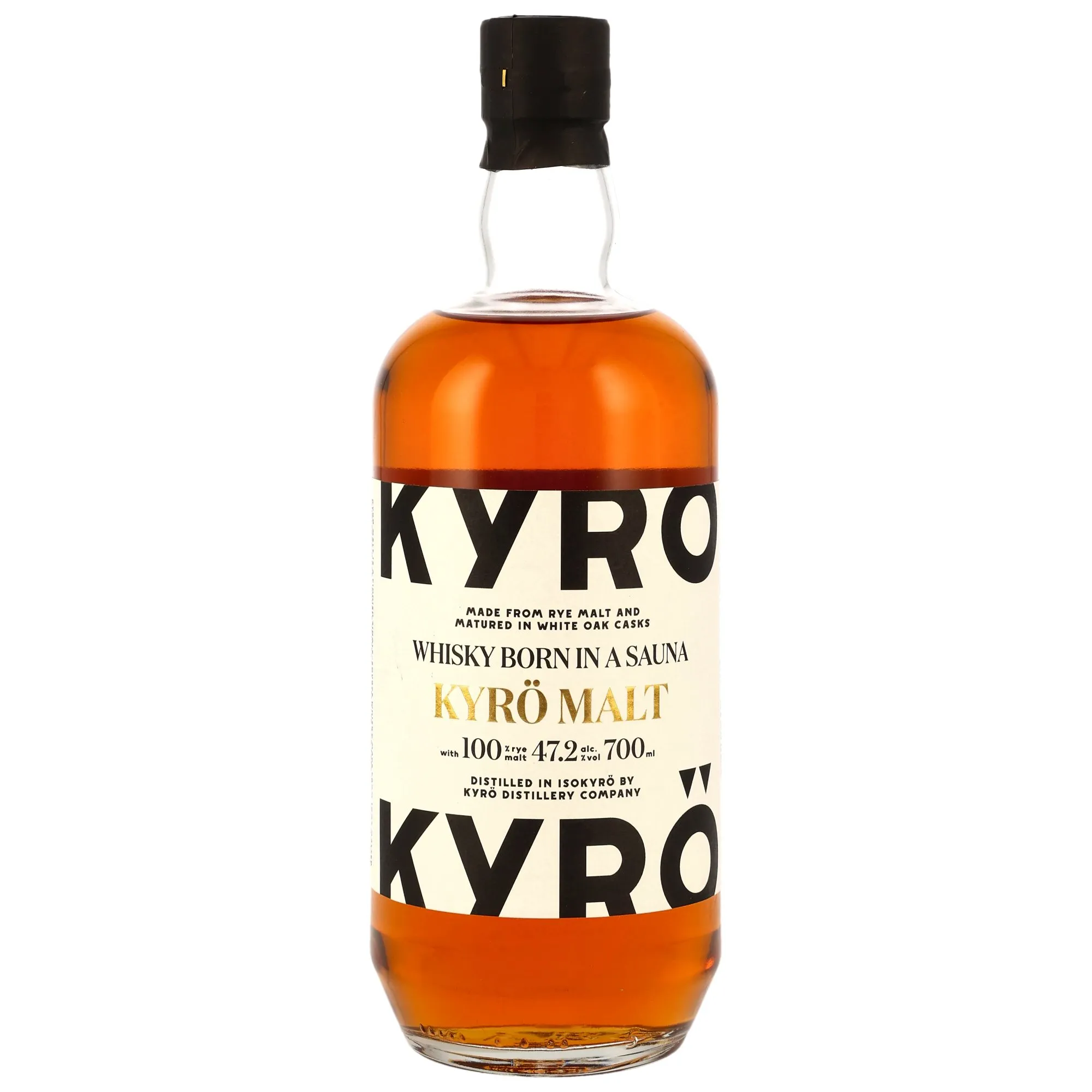 Kyrö Rye Malt Whisky Born in a Sauna, American Oak Cask, 47.2%