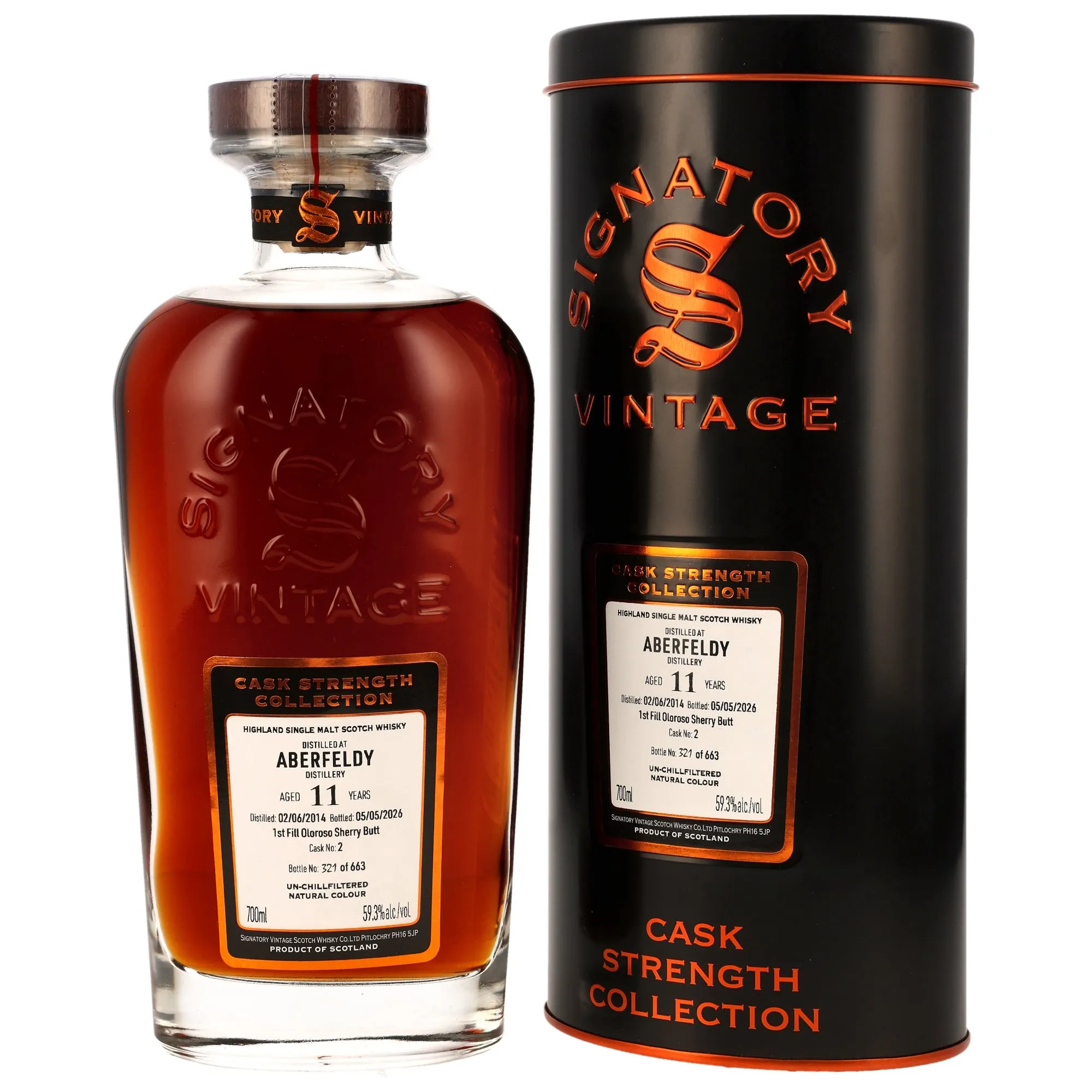 Aberfeldy 2014/2026 - 11 Year Old - 1st Fill Oloroso Sherry Butt #2 - Sig CS