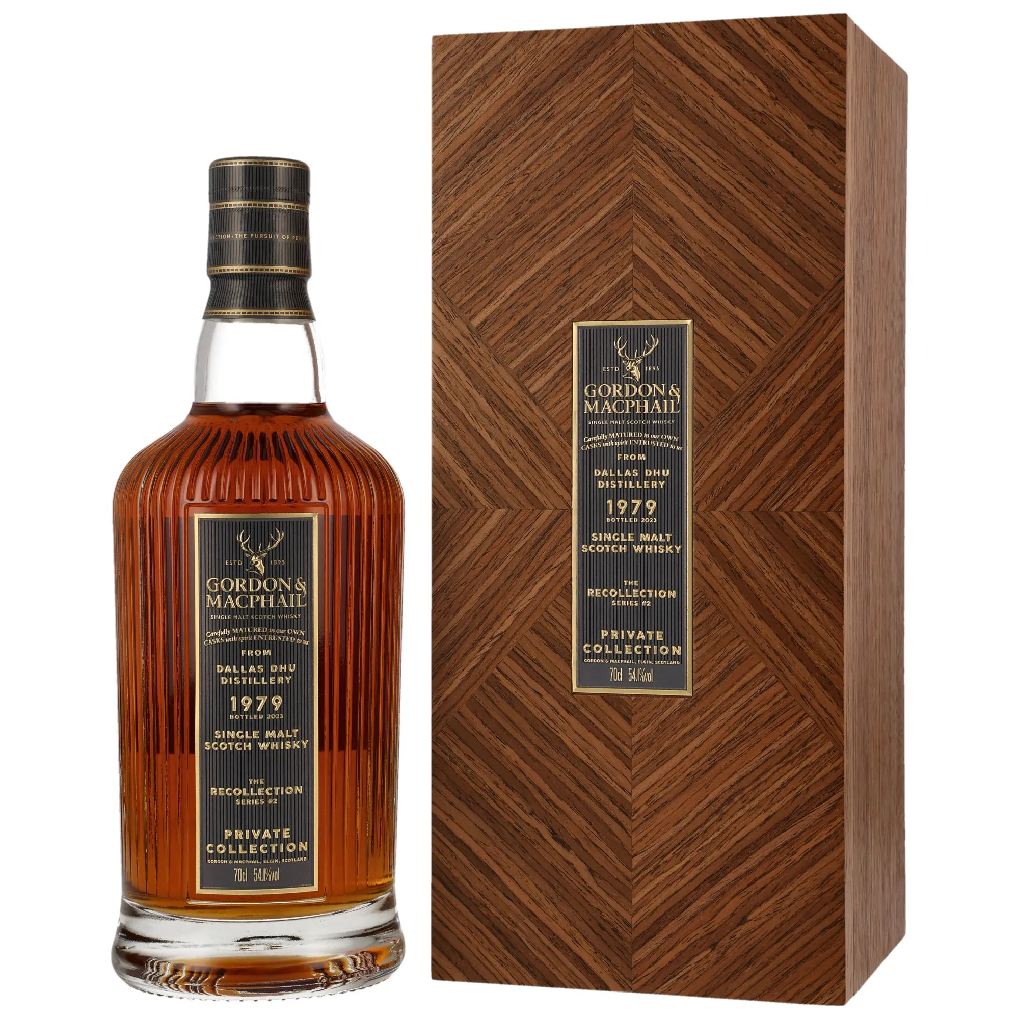 Dallas Dhu Private Collection The Recollection Series No. 2 44 Year Old, Refill American Oak Hogshead Cask, Cask #1404, 1979, Gordon & MacPhail, 54.1%