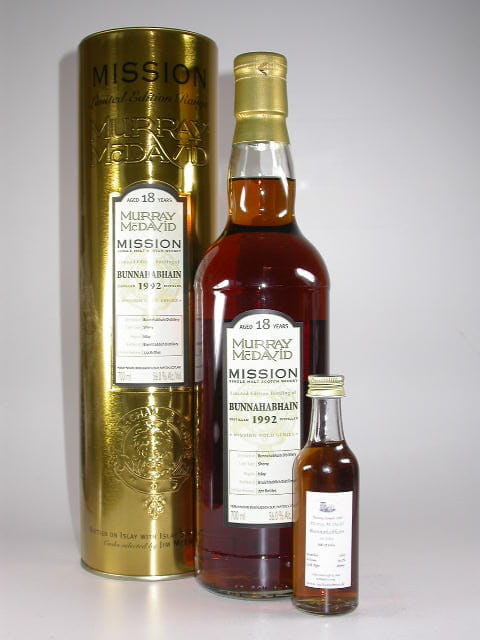 Bunnahabhain 18 Jahre 1992 Sherry Murray McDavid Gold Series 56%vol. Sample 0,05l