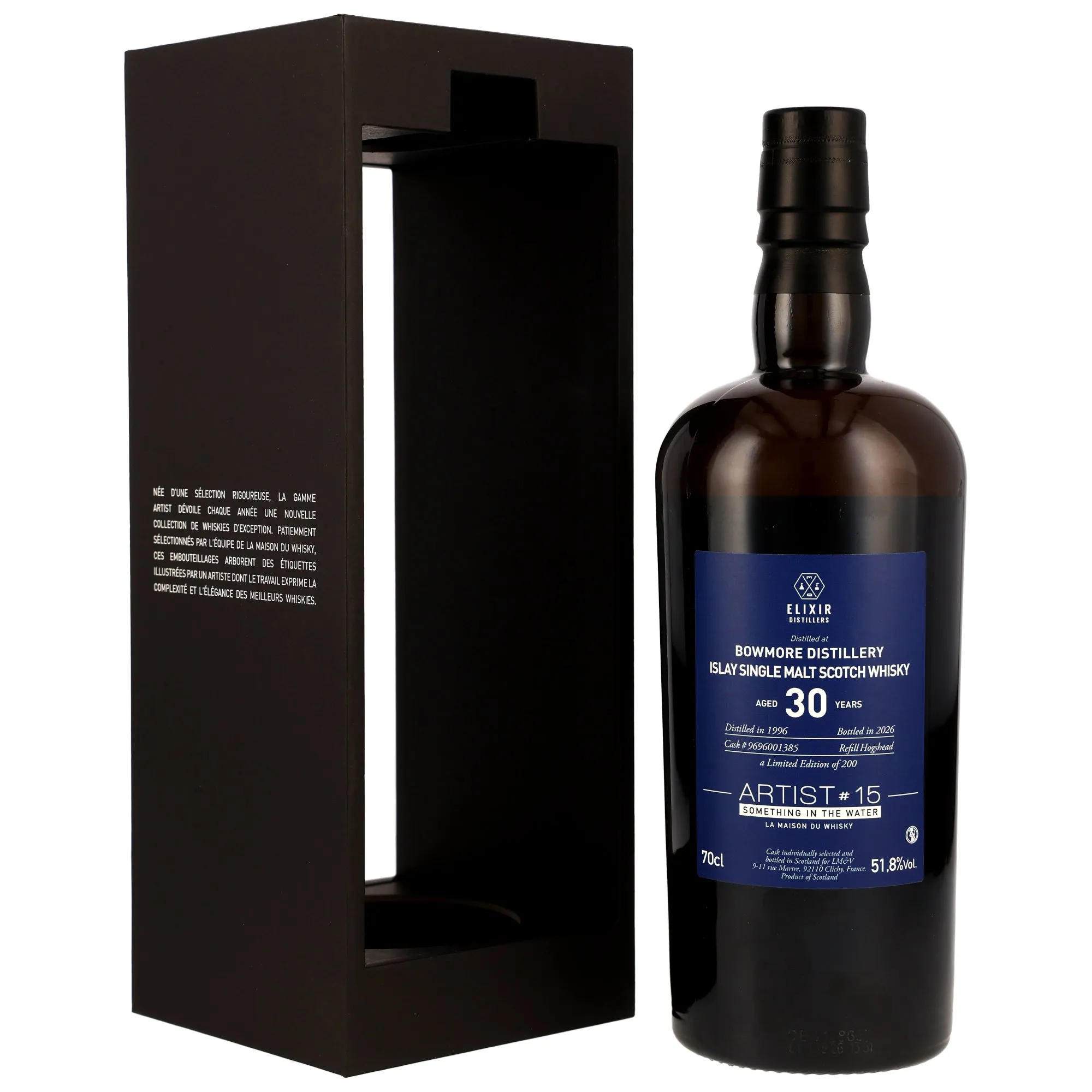 Bowmore 1996/2026 - 30 Jahre - Refill Hogsheadk #9696001385 - Artist #15 - Something in the Water