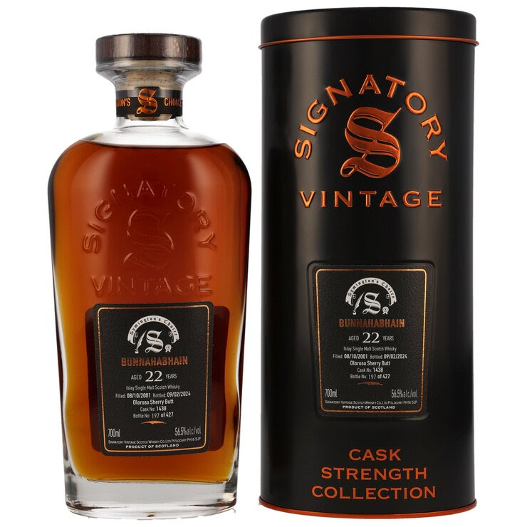 Bunnahabhain 22 Jahre Oloroso Sherry Butt #1438 Signatory Symington’s Choice