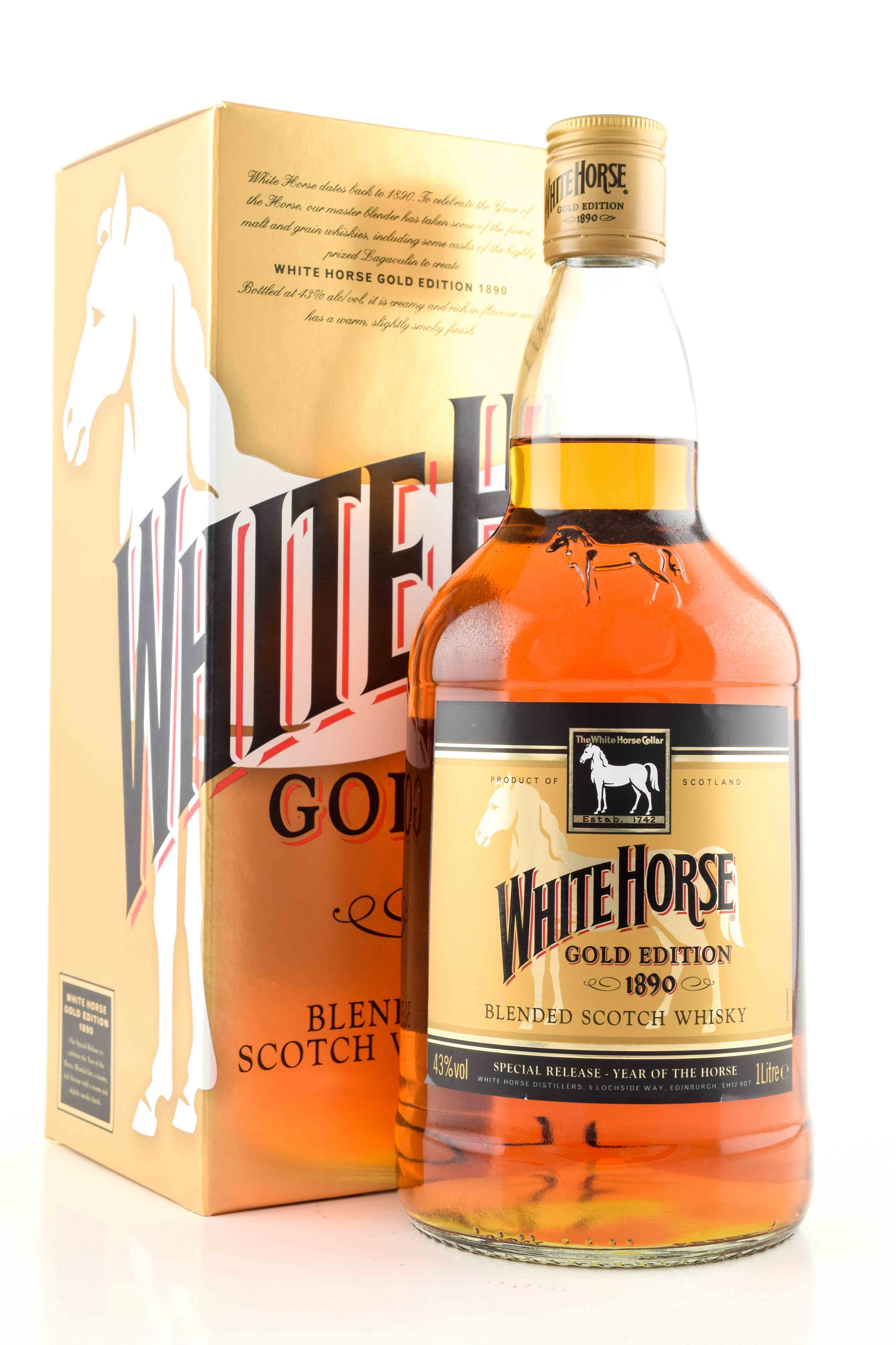 White Horse Gold Edition 1890 43% vol. 1.0L White Horse Gold Edition 1890 43% vol. 1.0L