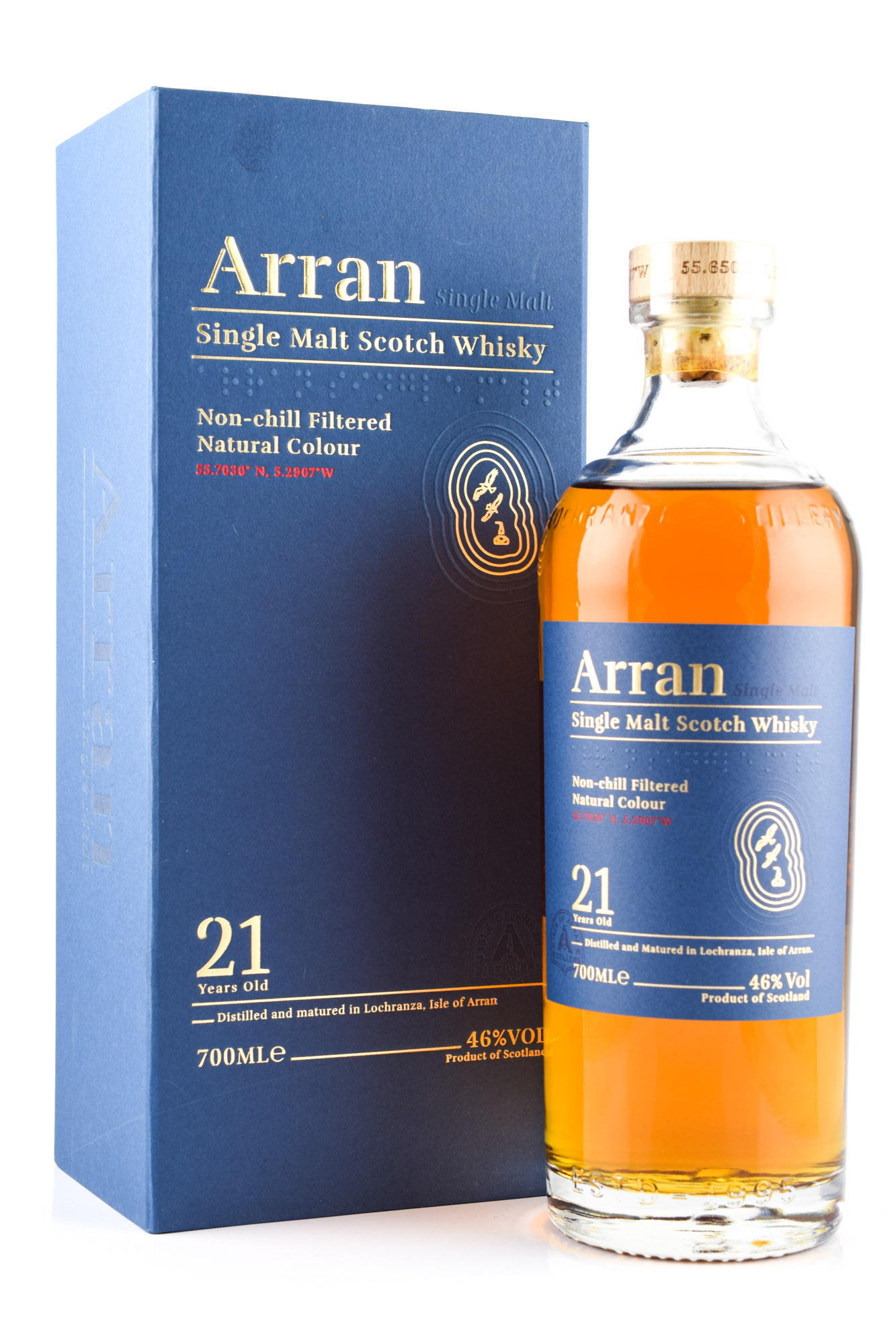 Arran 21 year old 46%vol. 0,7l Arran 21 year old 46%vol. 0,7l