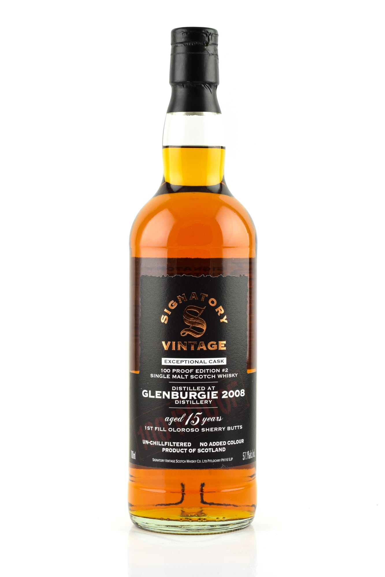 Glenburgie 2008 Exceptional Cask 100 Proof Edition #2 Signatory Vintage