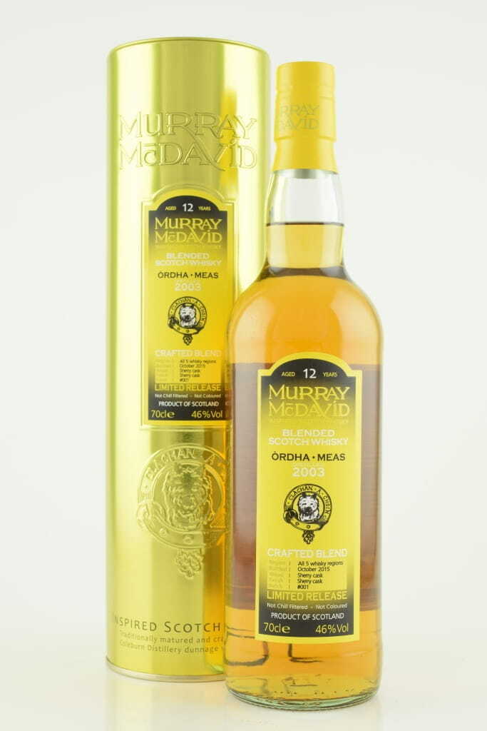Òrdha - Meas 12 Year Old 2003/2015 Murray McDavid 46% vol. 0,7l Òrdha - Meas 12 Year Old 2003/2015 Murray McDavid 46% vol. 0,7l
