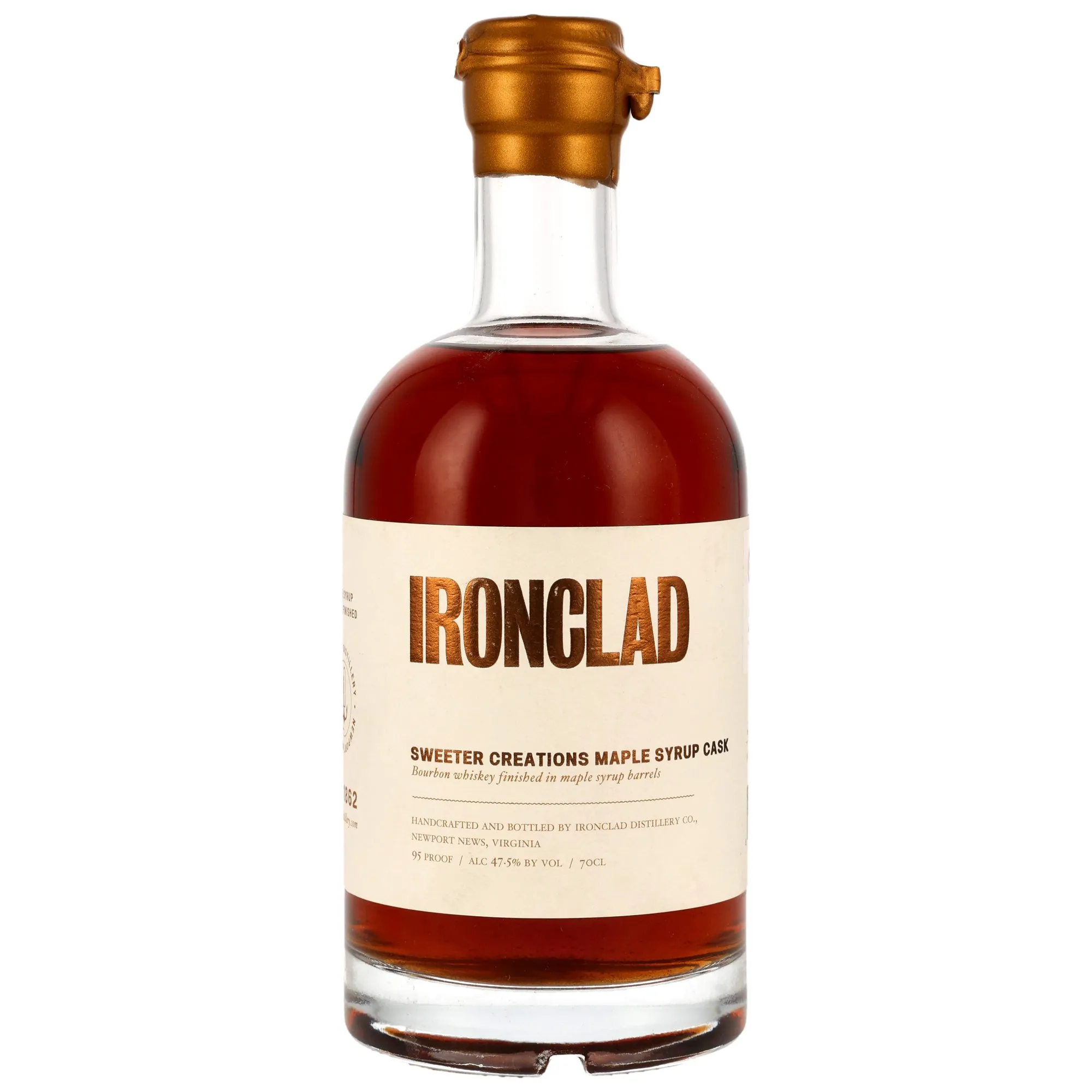 Ironclad Sweeter Creations Maple Syrup Cask Bourbon Whiskey, Oak & Maple Syrup Cask, 47.5%