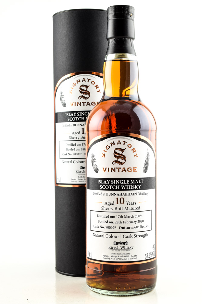 Bunnahabhain 10 year old 2009/2020 Sherry Butt #900076 Vintage Signatory 68,2%vol. 0,7l