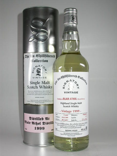 Blair Athol 12 Jahre 1999/2011 Hogshead Un-Chillfiltered Signatory 46%vol. 0,7l