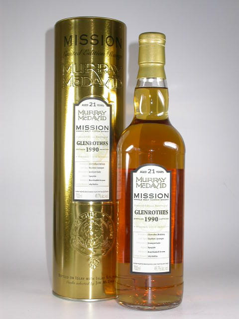 Glenrothes 1990/2011 Bourbon/Jurancon Murray McDavid Gold Series 49,7%vol. 0,7l