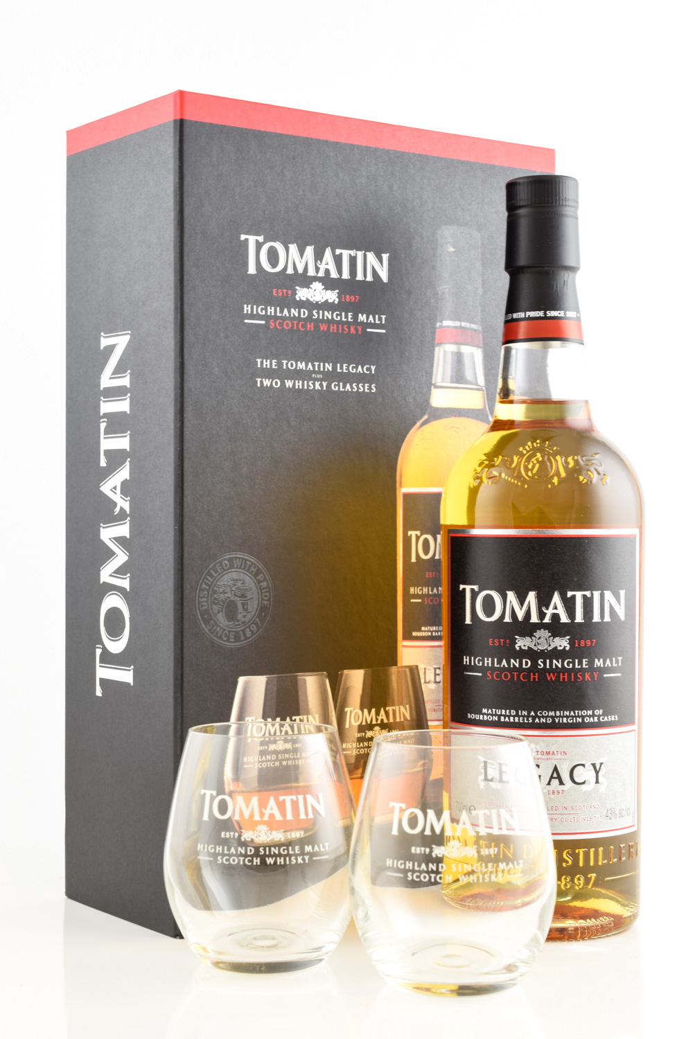 *Tomatin Legacy 43%vol. 0,7l - mit 1 Glas