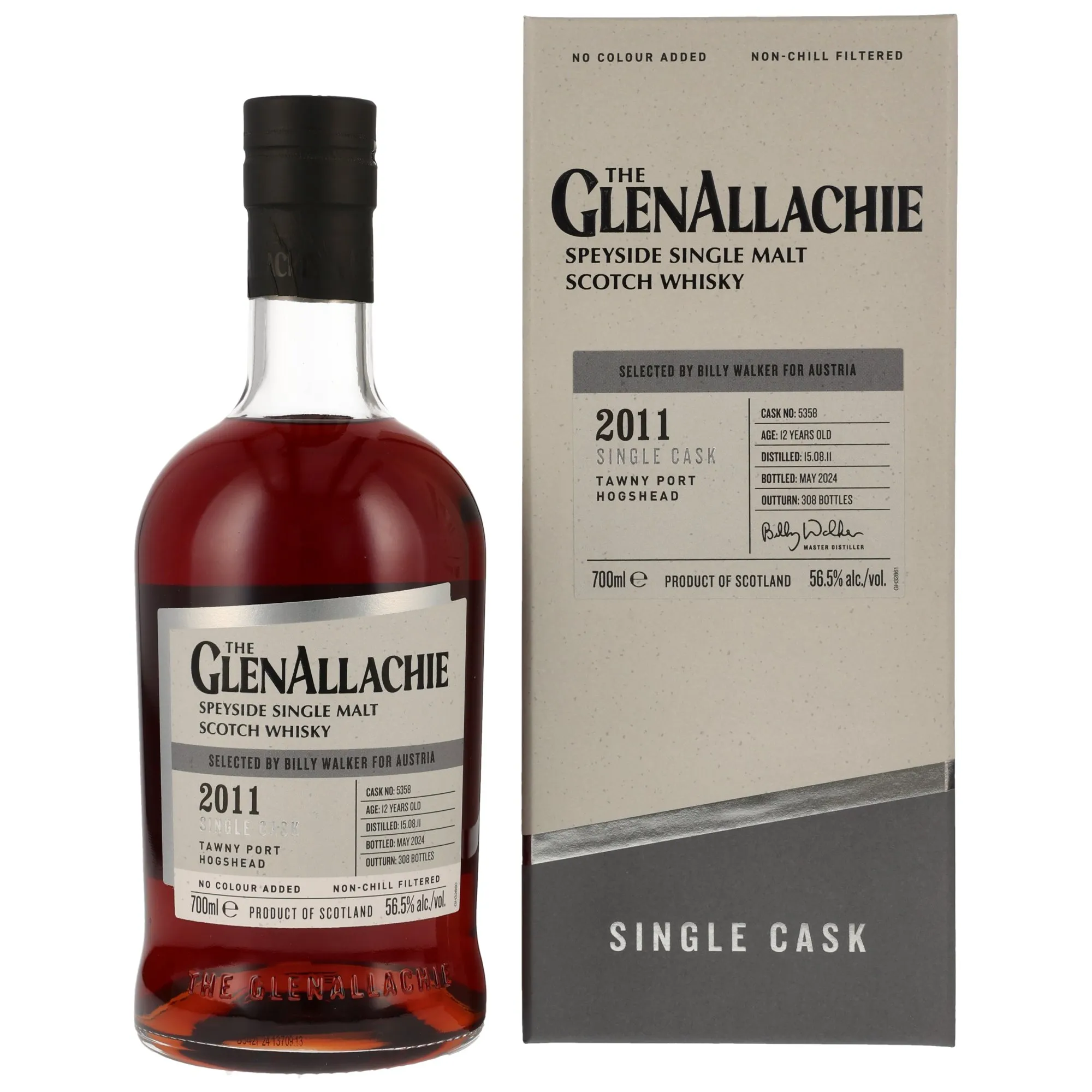 GlenAllachie 2011/2024 - 12 Jahre - Tawny Port Hogshead Cask #5358 FOR AUSTRIA