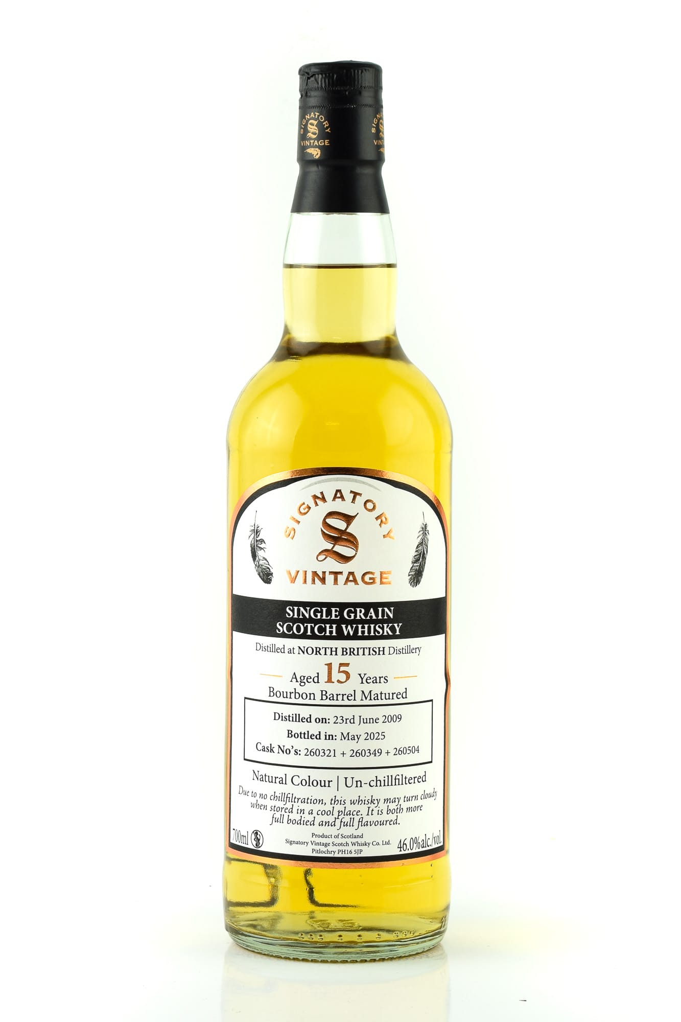 North British 15 Jahre Bourbon Barrel Matured Vintage Signatory