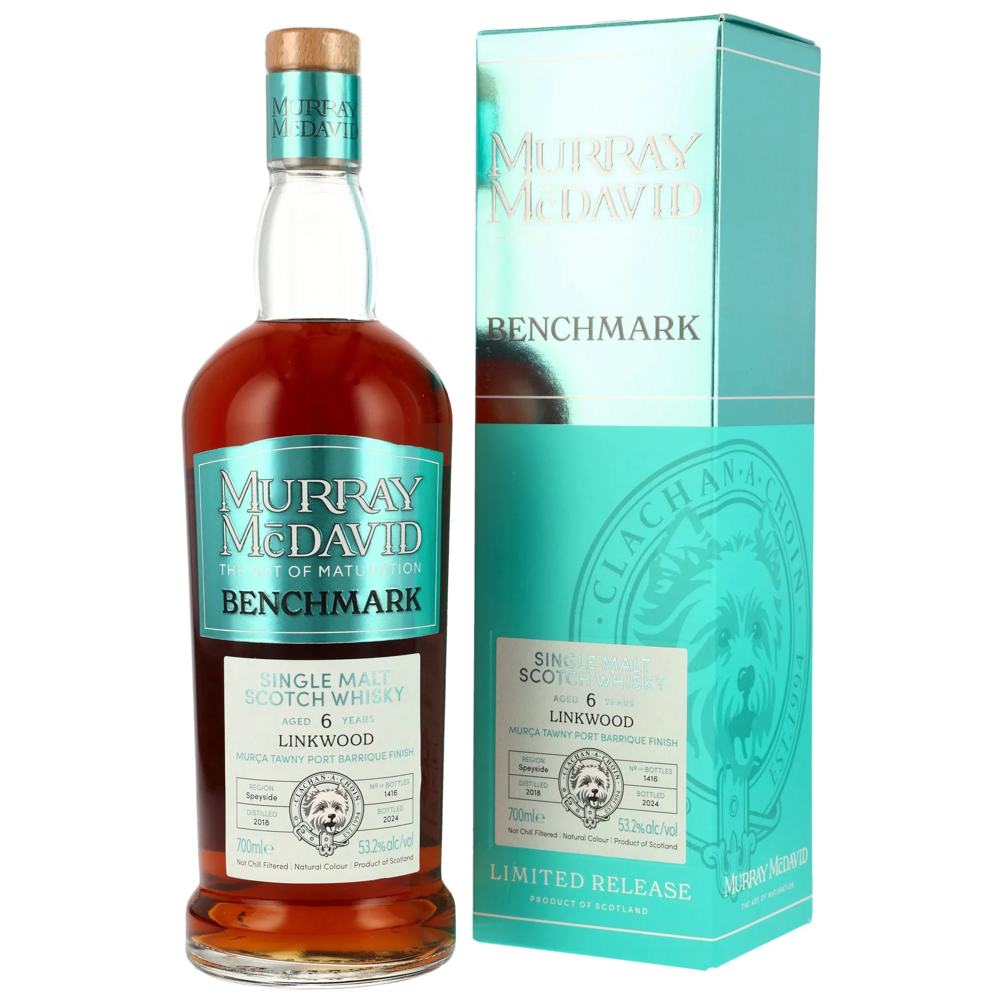 Linkwood Benchmark 6 Year Old, Tawny Port Barrique Cask, Cask #1418, 2018, Murray McDavid, 53.2%