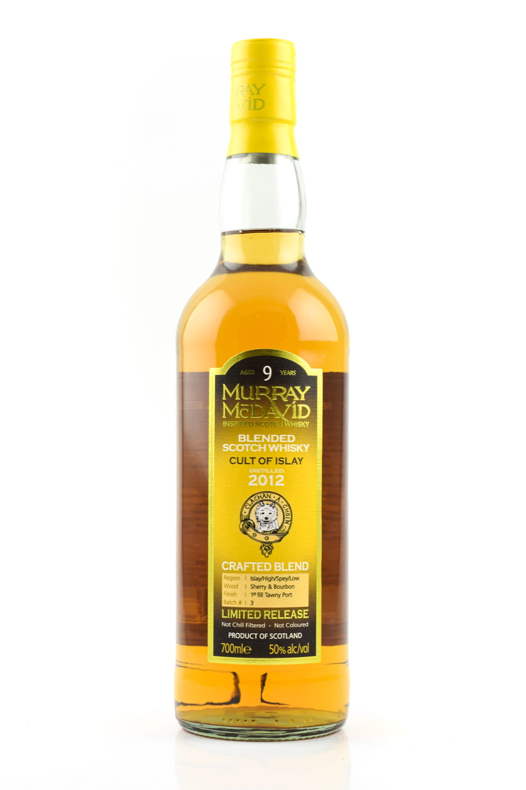 Cult of Islay 9 Jahre "Crafted Blend" Murray McDavid 50%vol. 0,7l