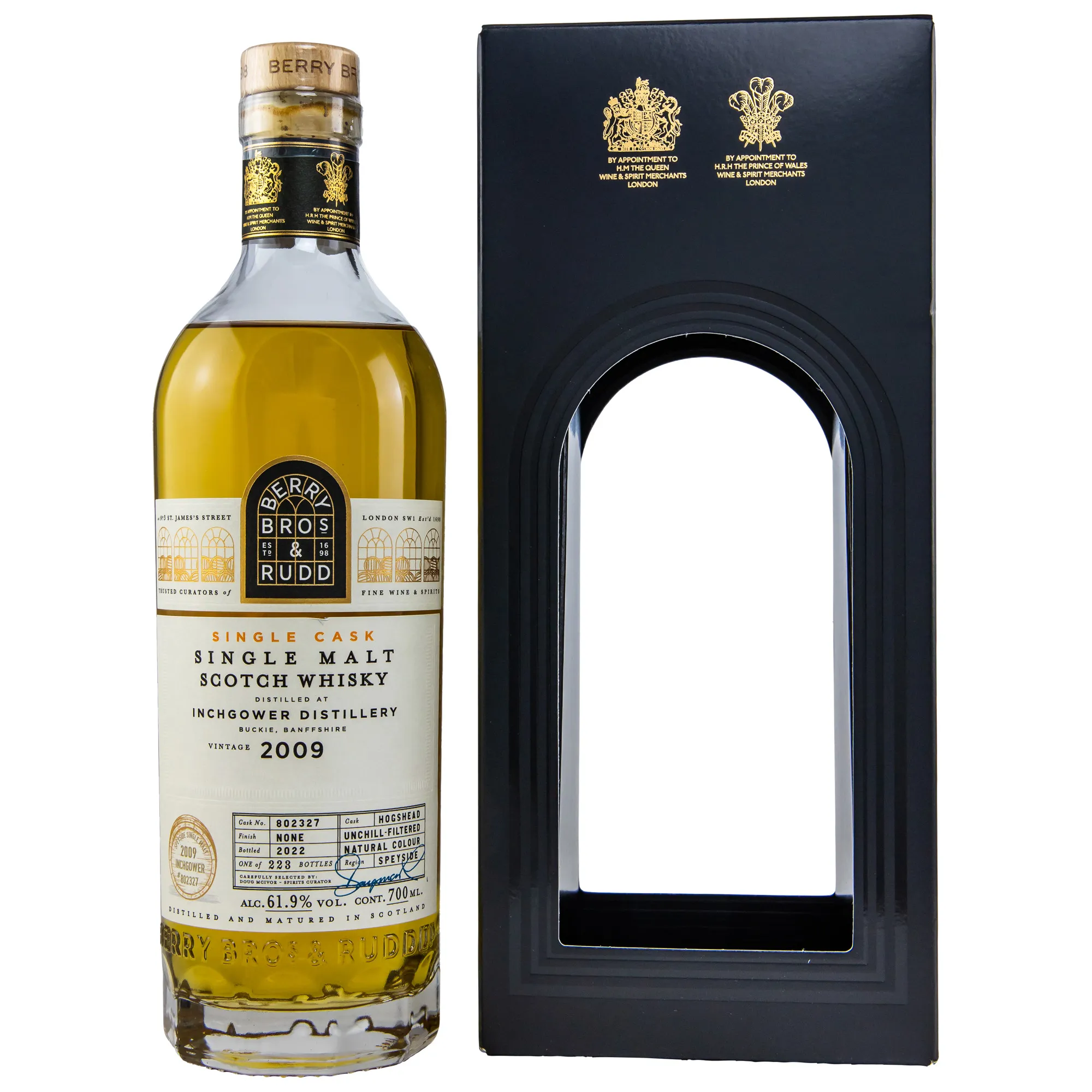 Inchgower 2009/2022 13 Year Old, Cask #802327, 2009, Berry Bros. & Rudd, 61.9%