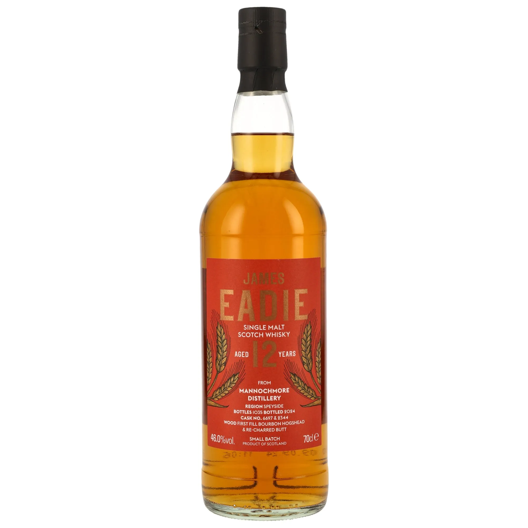 Mannochmore 2012/2024 - 12 Year Old 1st Fill Bourbon Hogshead & Re-Charred Butt #6697 & 2344 - James Eadie