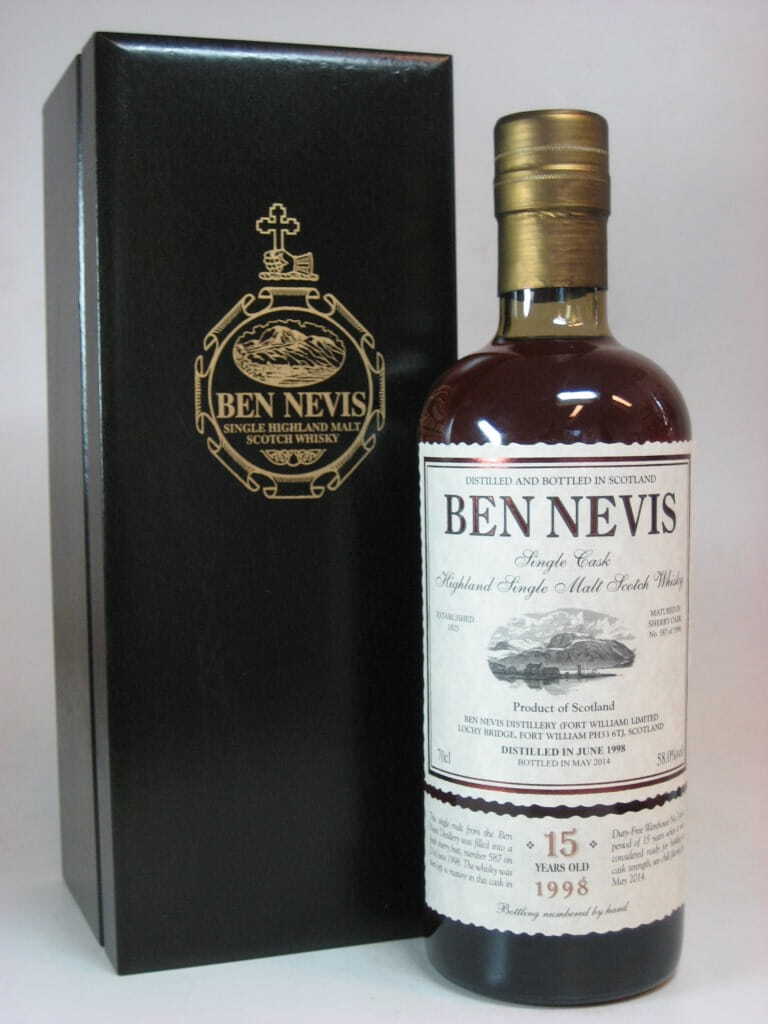 Ben Nevis 15 Year Old 1998/2014 Fresh Sherry Butt # 587 58% vol. 0,7l Ben Nevis 15 Year Old 1998/2014 Fresh Sherry Butt # 587 58% vol. 0,7l