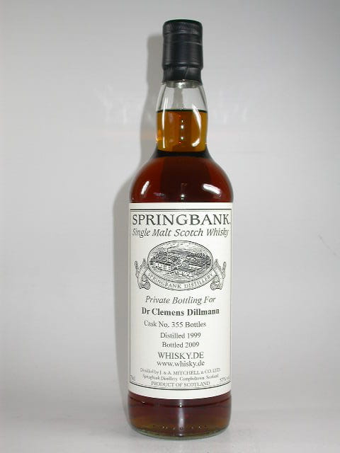 Springbank 1999/2009 1st fill-Sherry Cask-No. 355 57%vol. 0,7l