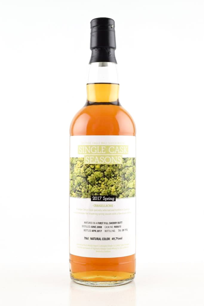 Craigellachie eight Year Old 1st-fill Sherry Butt Single Cask Seasons Signatory 49.7% vol. 0,7l