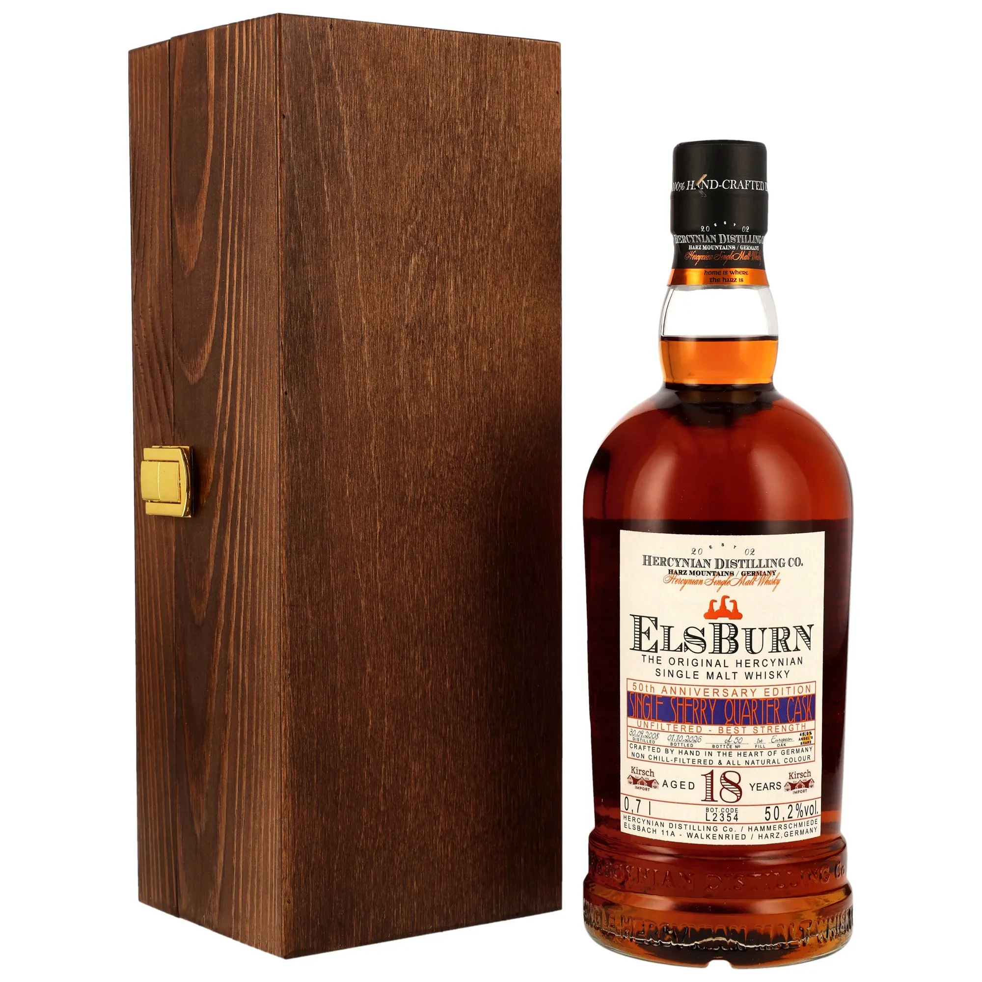 Elsburn 2008/2026 - 18 Year Old - Single Sherry Quarter Cask - 50th AnniversaryKirsch Import
