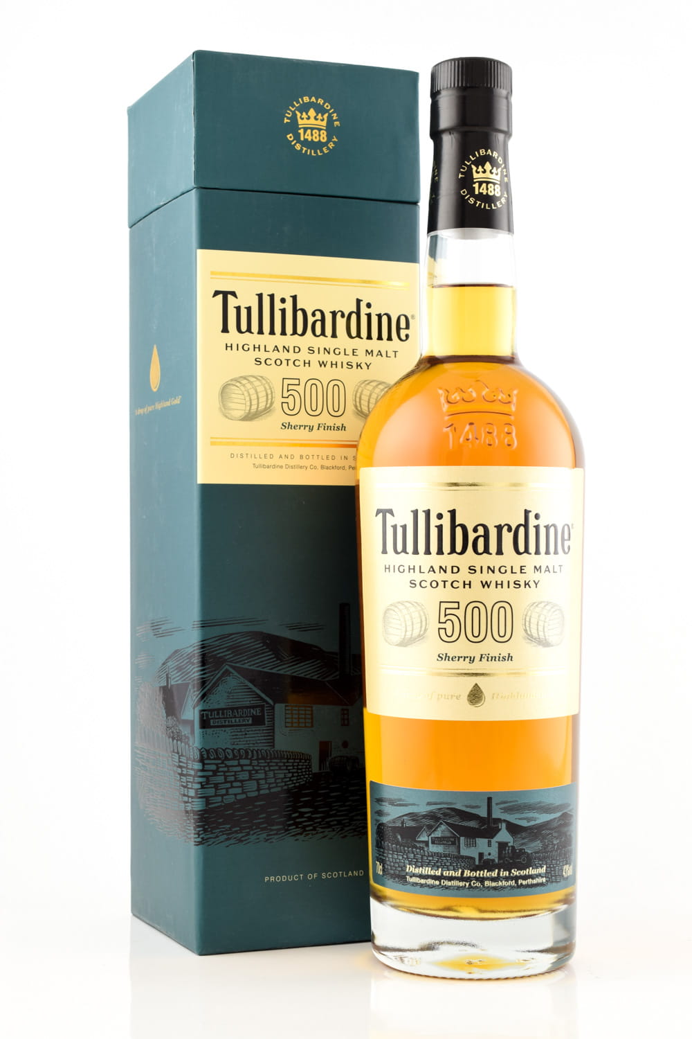 *Tullibardine 500 Sherry Finish 43%vol. 0,7l - ohne Geschenkpackung
