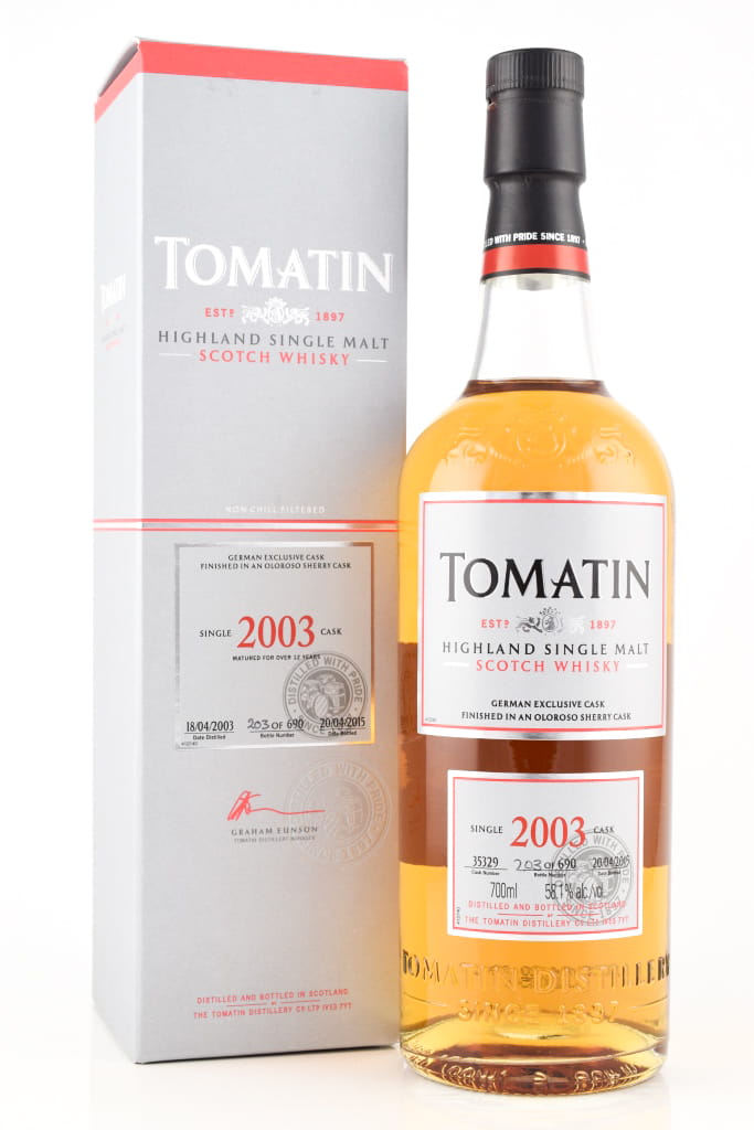 Tomatin 2003/2015 Oloroso Sherry Finish 58,1%vol. 0,7l